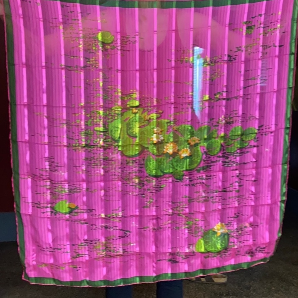 KEN SCOTT VIVID hot pink SCARF not gucci